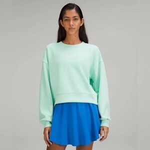 Lululemon Perfectly Oversized Cropped Crew Softstreme Wild Mint Green Sweatshirt